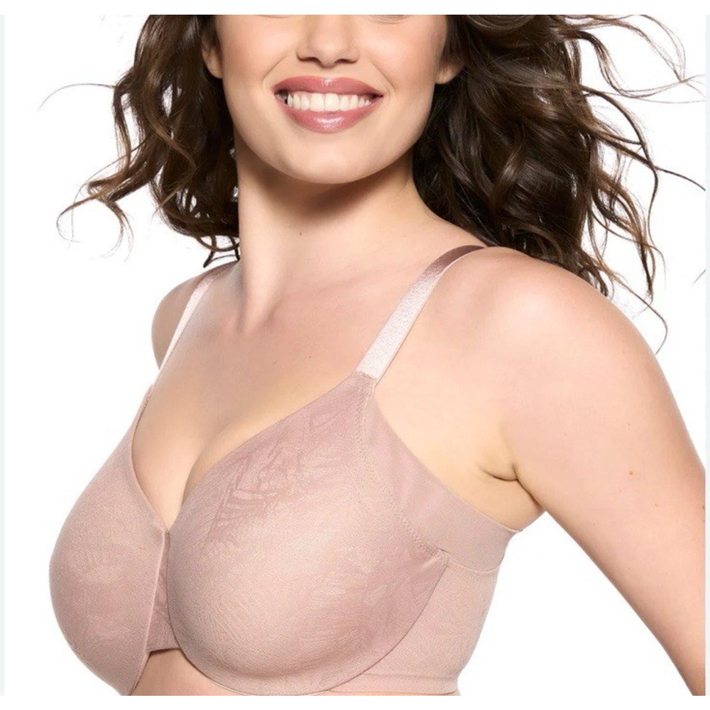 NWT Paramour by Felina Jessamine Side Smoothing T-Shirt Bra 32G Rose Tan 1115083